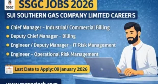 SSGC Jobs 2026 | Sui Southern Gas Company jobs Online Apply