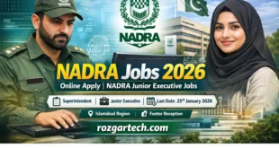NADRA Jobs 2026 Online Apply | NADRA Junior Executive Jobs