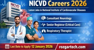 NICVD Jobs 2026 | National Institute Cardiovascular Diseases Jobs