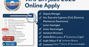 WAPDA Jobs 2026 Online Apply | www wapda gov pk jobs
