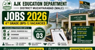 AJK Elementary and Secondary Education Department Jobs 2026