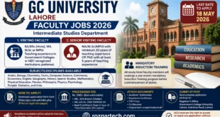 GC University Karachi Campus Jobs 2026 | GC University Jobs