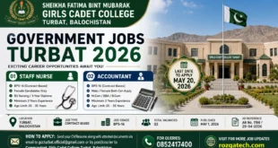 Girls Cadet College Turbat Jobs 2026 Staff Nurse & Accountant Jobs