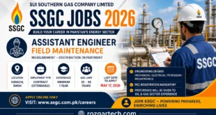 Karachi SSGC Jobs 2026 | SSGC Job for Assistant Engineer
